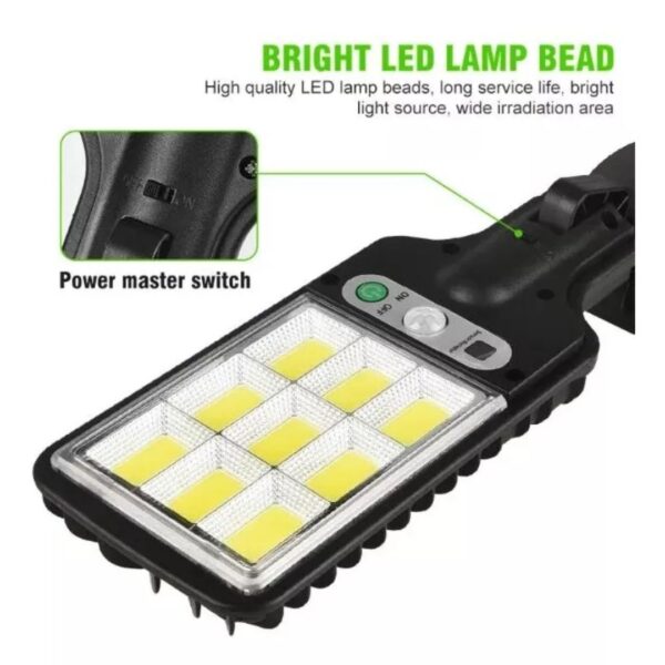 Lámpara LED Solar Exterior con Sensor de Movimiento - Image 2